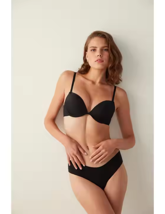 Comfortable Solid Color Bra and Underwear Set – Stylish Intimates for Women-2122